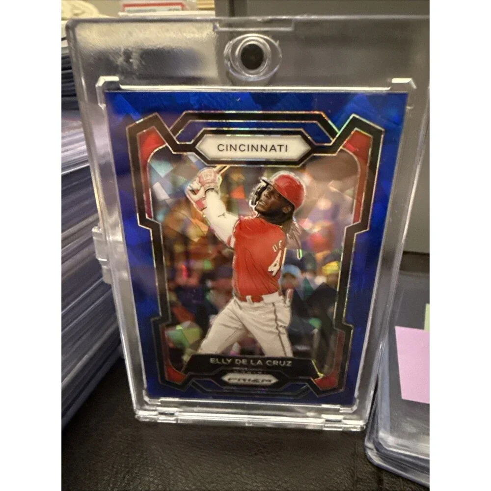 2024 Panini Prizm Elly De La Cruz Blue Cracked Ice Prizm Reds #192 Reds🔥🔥⚾️🏟️